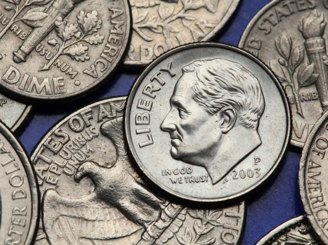 FDR on dime